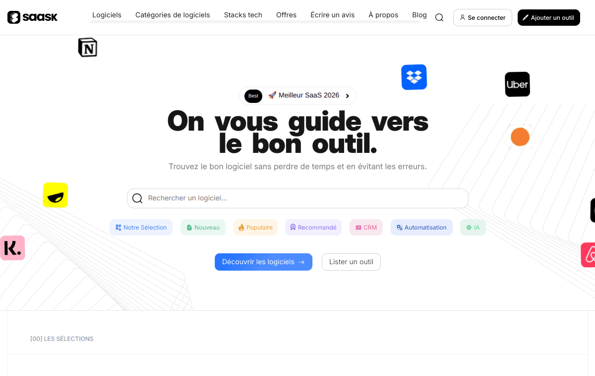 Saask — live site